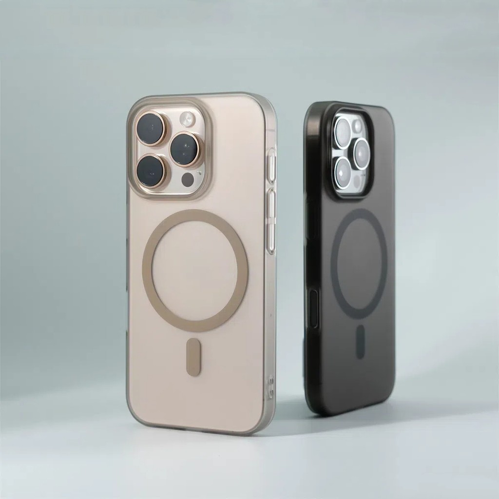 Ultra Slim Matteเคสโทรศัพท์แม่เหล็กโปร่งแสงสําหรับiPhone 16 15 14 13 12 11 Pro Max Plus Fullcoverป้องกันลายนิ้วมือPC Hard Case