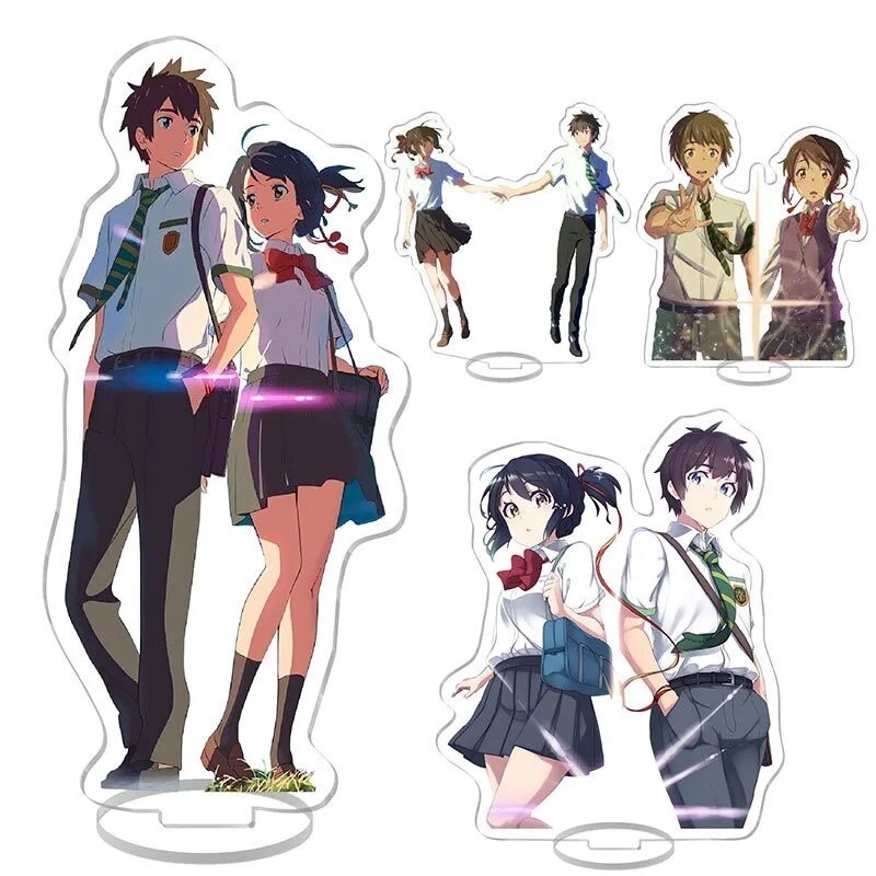 Standee รุ่นชื่อของคุณ KIMI NO NAWA Tachibana Taki Miyamizu Mitsuha อะคริลิค Study มุมอุปกรณ์ตกแต่ง