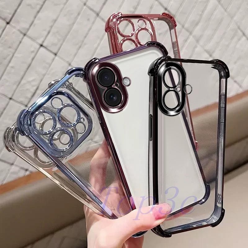 เคส iPhone 16 / 16 Plus เคสโทรศัพท์ใสป้องกันการตกสี่มุม SJDK ราคา ถูกที่สุด ดีลบีเคเค แกลเลอรีภาพที่ 3