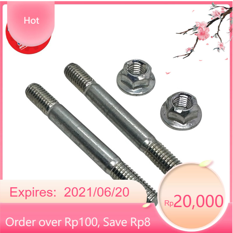DEVAN BOLT 12 TANEM M8 LENGTH 7 cm TOP และ BOTTOM BOLT THREAD