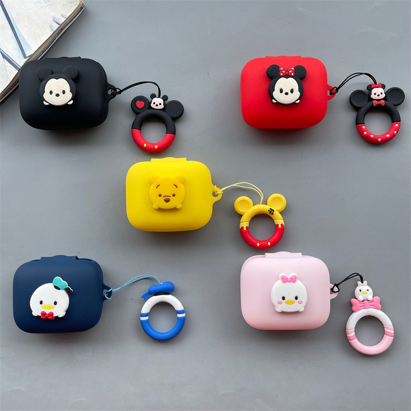 เคสการ์ตูนสําหรับ QCY C50 กรณีการ์ตูนซิลิโคนหูฟังไร้สายฝาครอบป้องกัน