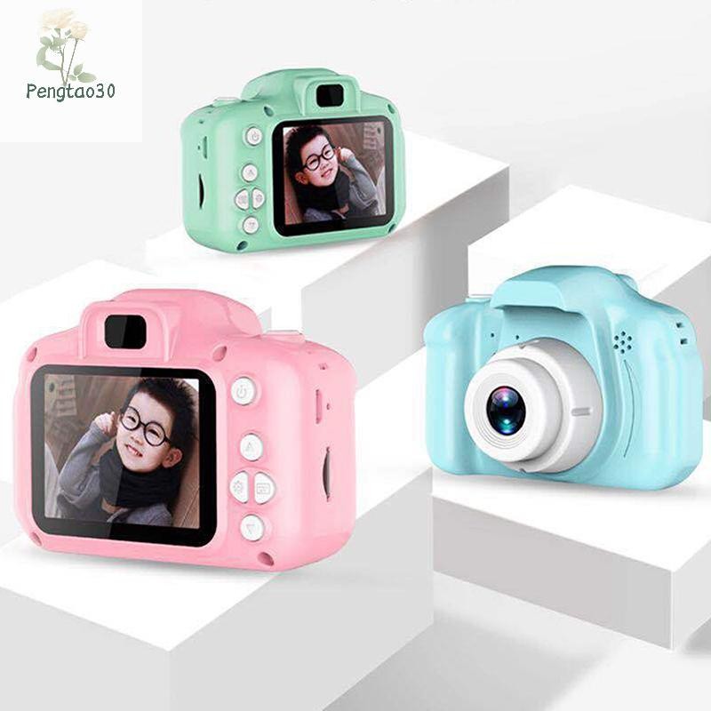 [Eao] Mini Children Camera X2 Digital Vintage Camera ของเล่นเพื่อการศึกษาเด็กโปรเจคเตอร์กล้องวิดีโอการถ่ายภาพกลางแจ้งของเล่นของขวัญ [TH]