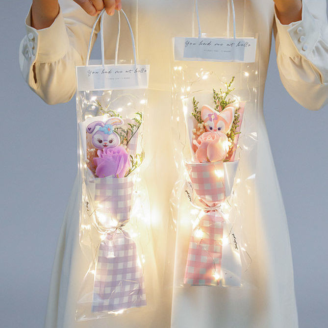 [Hot Sale]Gift Birthday Gift for Boys and Girls Doll Bouquet Creative Gift Flowers Fake Flowers Sanr