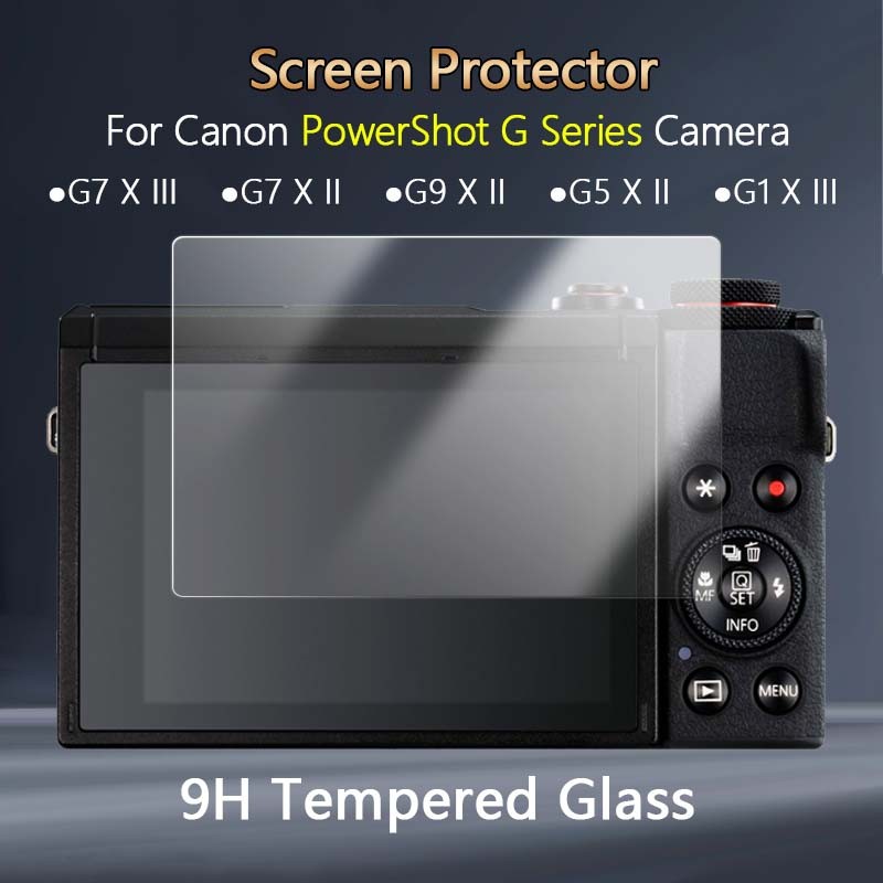 สําหรับ Canon PowerShot G7X G7 G9 G5 G1 X Mark III II G15 G16 กล้อง HD Clear Slim 2.5D Anti-Scratch 9H Tough กระจกนิรภัยป้องกันหน้าจอฟิล์ม