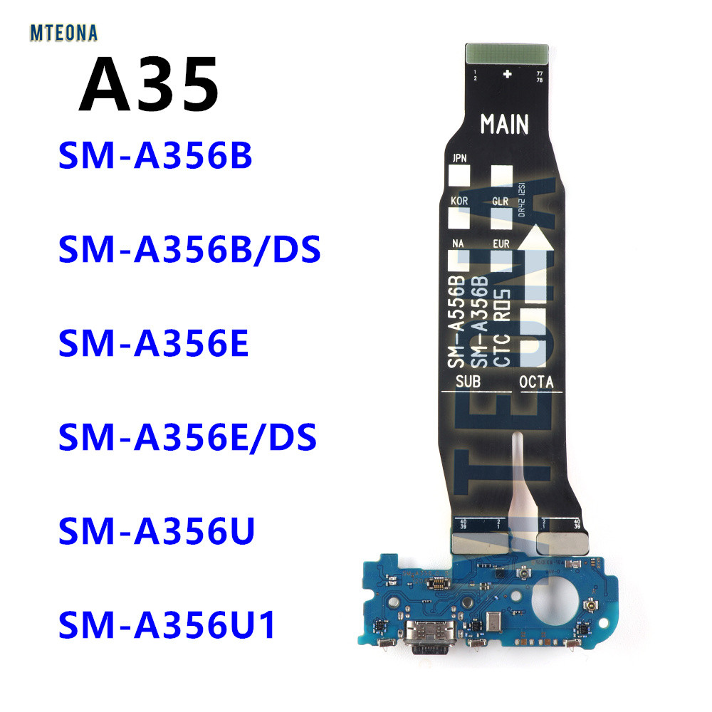 Fast USB Charger Dock Connector พอร์ตชาร์จเมนบอร์ด Flex สําหรับ Samsung Galaxy A35 A356E SM-A356B A3