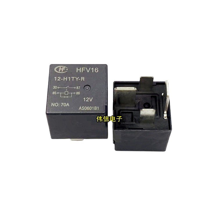 ยี่ห้อใหม่ Original HFV16 12-H1TY-R Heli รถยกกล่องควบคุม Preheating รีเลย์ 12V 70A 4 Pins