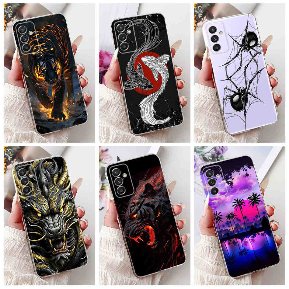 สําหรับ Samsung Galaxy Quantum 2 5G A82 SM-A826S Quantum2 แฟชั่น Cool Dragon Spider รูปแบบเคสโทรศัพท