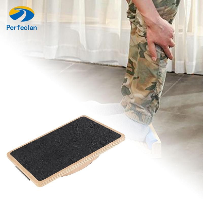 Perfeclan ไม้ Wobble Balance Board Balance การฝึกอบรมการออกกําลังกายอุปกรณ์ของขวัญผู้ชายผู้หญิงผู้ให