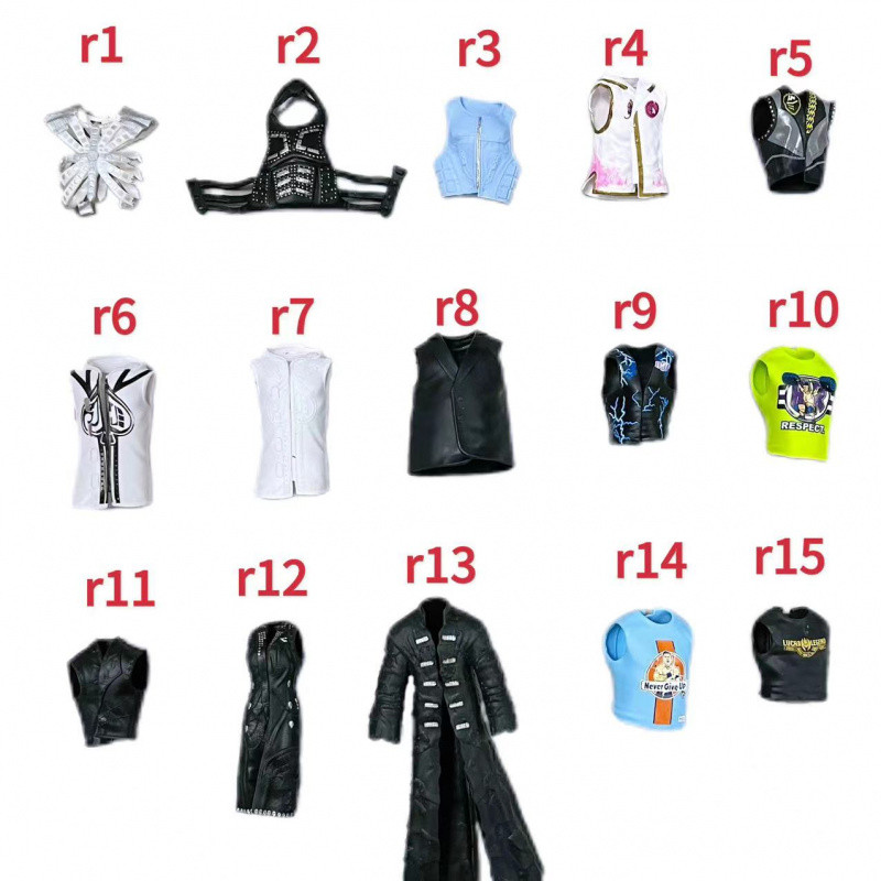 Wwe Wrestler รูปเสื้อผ้ายางอุปกรณ์เสริม 6-7 นิ้ว Action figure เครื่องแต่งกาย