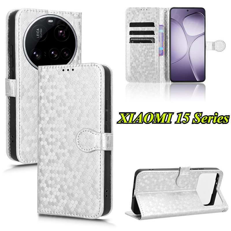 ปลอกสําหรับ XIAOMI 15 Ultra 5G 2025 Luxury Smooth Wallet Magnetic Book case โทรศัพท์ XIAOMI15Ultra 1
