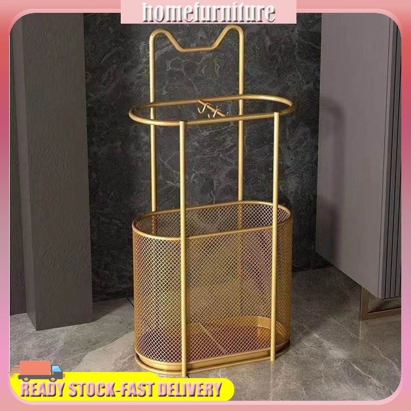 Creative ร่มขาตั้งผู้ถือแมวรูปร่างร่มกลางแจ้งชั้นเก็บโลหะร่ม Barrel Z5LR FAWE