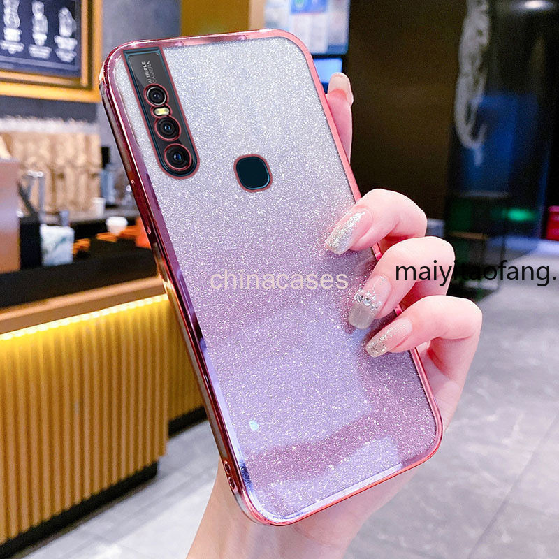 เคสสําหรับ VIVO 1819 VIVO V15 วงเล็บแม่เหล็กหรูหรา TPU แฟลชกระจกแต่งหน้าแบบนิ่ม + สร้อยข้อมือเคสโทรศัพท์ - รูปที่ 6