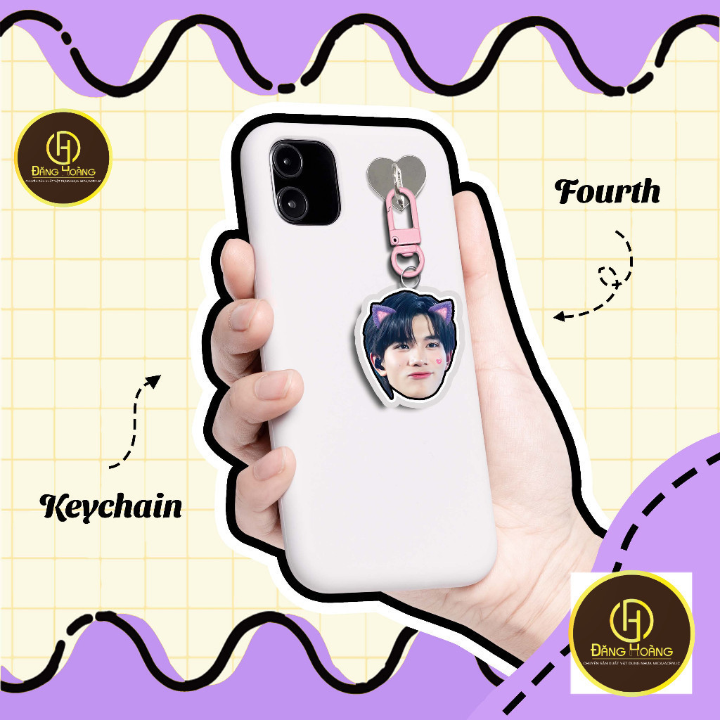[Handmade] Phone Keychain Idol - GeminiFourth Idol Phone block_DH