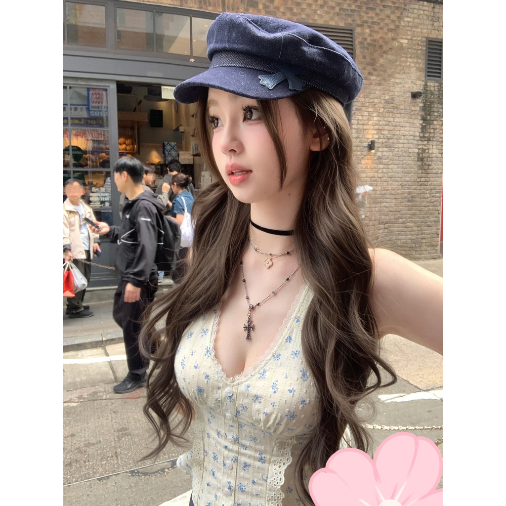 ชุดเสื้อคลุมลูกไม้สำหรับสาวหวาน ลาย ลูกไม้ 1970] คอลเลกชันเซ็กซี่เข้ารูป แขนกุด สั้น ฝรั่งเศส ฤ [เสื้อกล้าม GBN6]