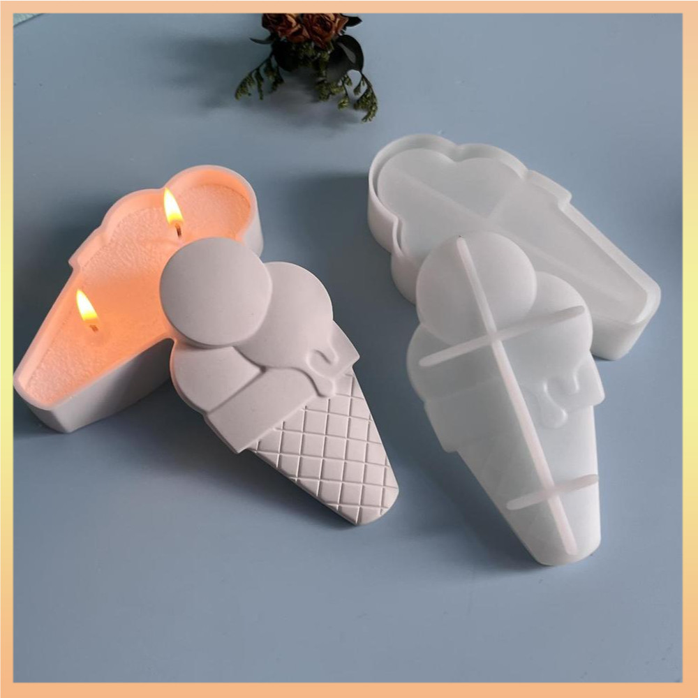 กล่องเก็บไอศกรีมซิลิโคน Mould ฤดูร้อนตกแต่งปูนปลาสเตอร์ Moulds กล่องเก็บเครื่องประดับ Drip Moulds