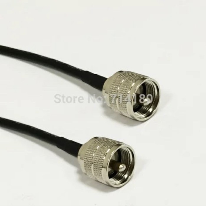 LP Cable Jumper Rg58 Pl259 ตัวผู้ถึง PL258 ตัวผู้ ยาว 1 เมตร