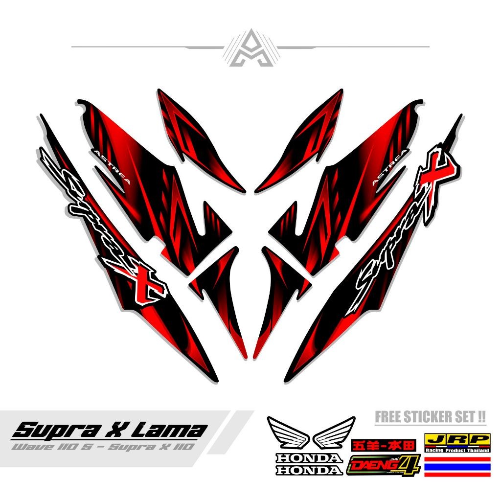 Old Supra X Striping / Mtf 38 / Honda Supra-x Old