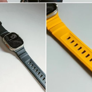 สายซิลิโคนทนทานสําหรับ iWatch Series 11/10/9/8/7/6/5/4/3/SE Ultra 2 49mm 46mm 44mm 45mm42mm