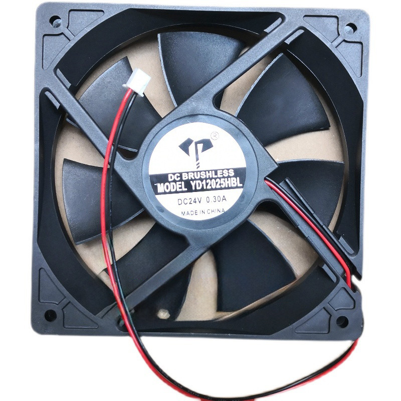ยี่ห้อใหม่ YD 12025HBL 24V 0.30A 12025 12 ซม.แชสซีพัดลมระบายความร้อน