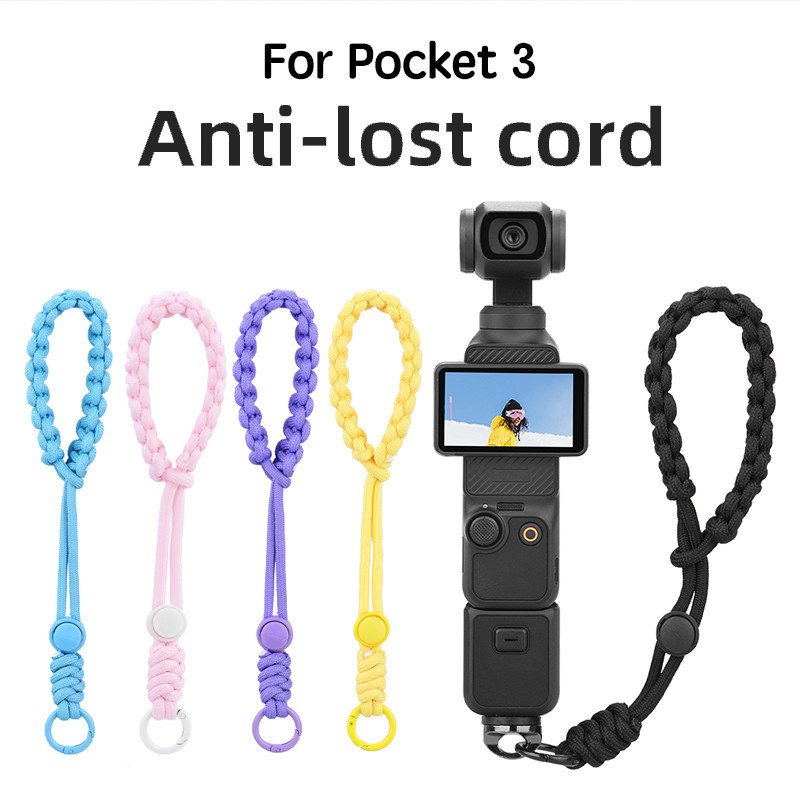 สําหรับ DJI OSMO POCKET 3/Action 5 Pro เชือกมือ Insta360 X5/X4 Anti Loss เชือกสายรัดข้อมือกล้องกีฬาอุปกรณ์เสริม