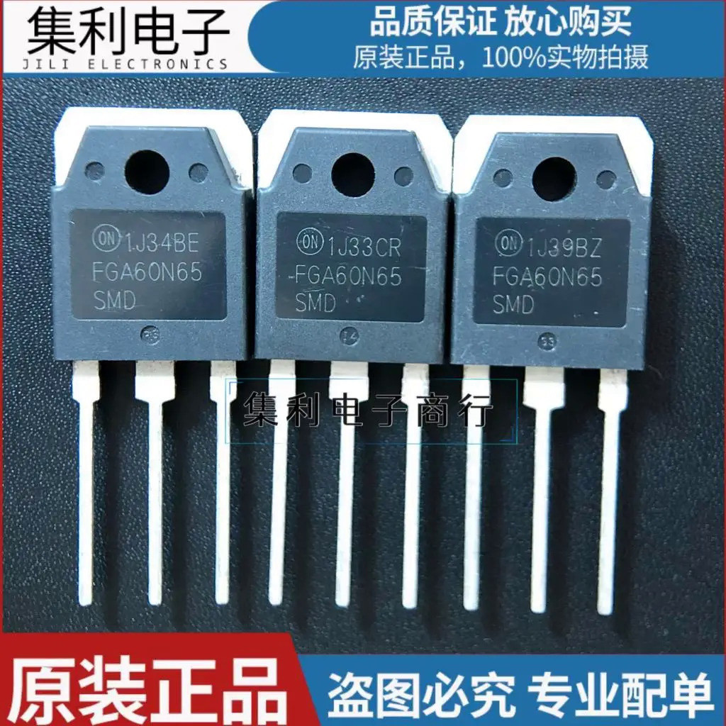 10 ชิ้น/ล็อต FGA60N65SMD IGBT TO-3P 650V60A ยี่ห้อใหม่นําเข้า Original Fast Shipping คลังสินค้าพร้อม