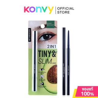 Baby Bright 2 in 1 Tiny & Slim Liner 0.1g เบบี้ ไบร์ท อายไลน์เนอร์และอินไลน์เนอร์เนื้อครีมในแท่งเดียว