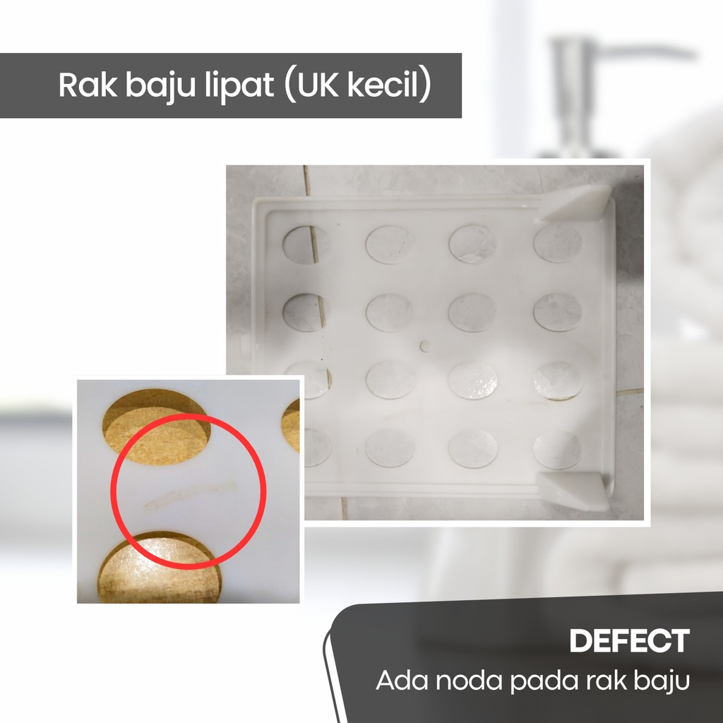 ชั้นวางเสื้อผ้า/เสื้อยืดแบบพับได้ DEFECT