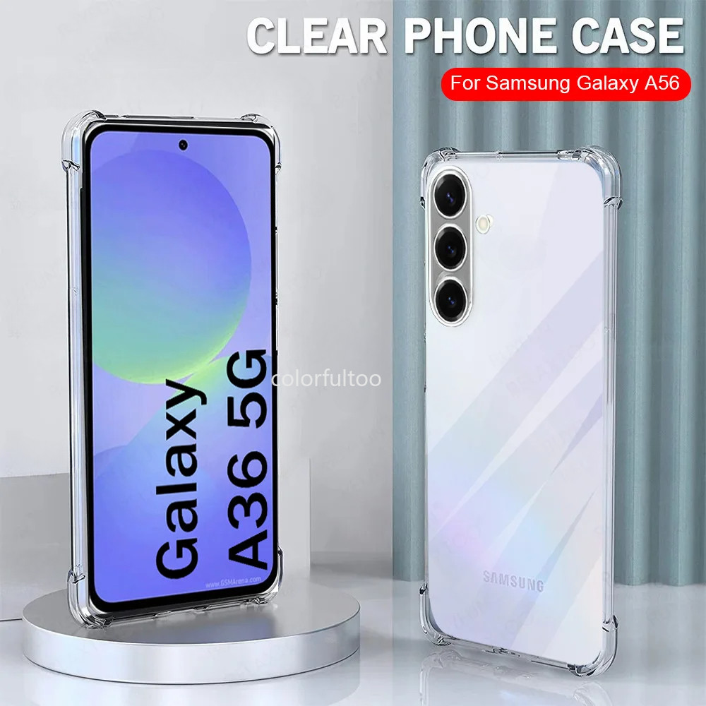 SAMSUNG สําหรับsamsung Galaxy A06 A 06 A16 LTE A26 A36 A56 A16LTE 4G 5Gใสอะคริลิคเคสโทรศัพท์บางเฉียบ