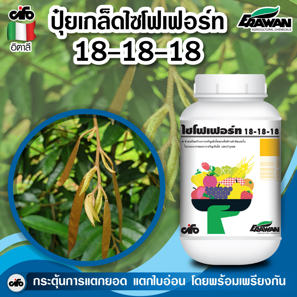 ไซโฟเฟอร์ท 30-12-8 , 18-18-18 , 9-48-14 , 9-13-34 , 8-27-27  ปุ๋ยเกล็ด ไซโฟ ปุ๋ยทุเรียน #ร้านปุ๋ยดีเด่น #ไซโฟเฟอร์ท