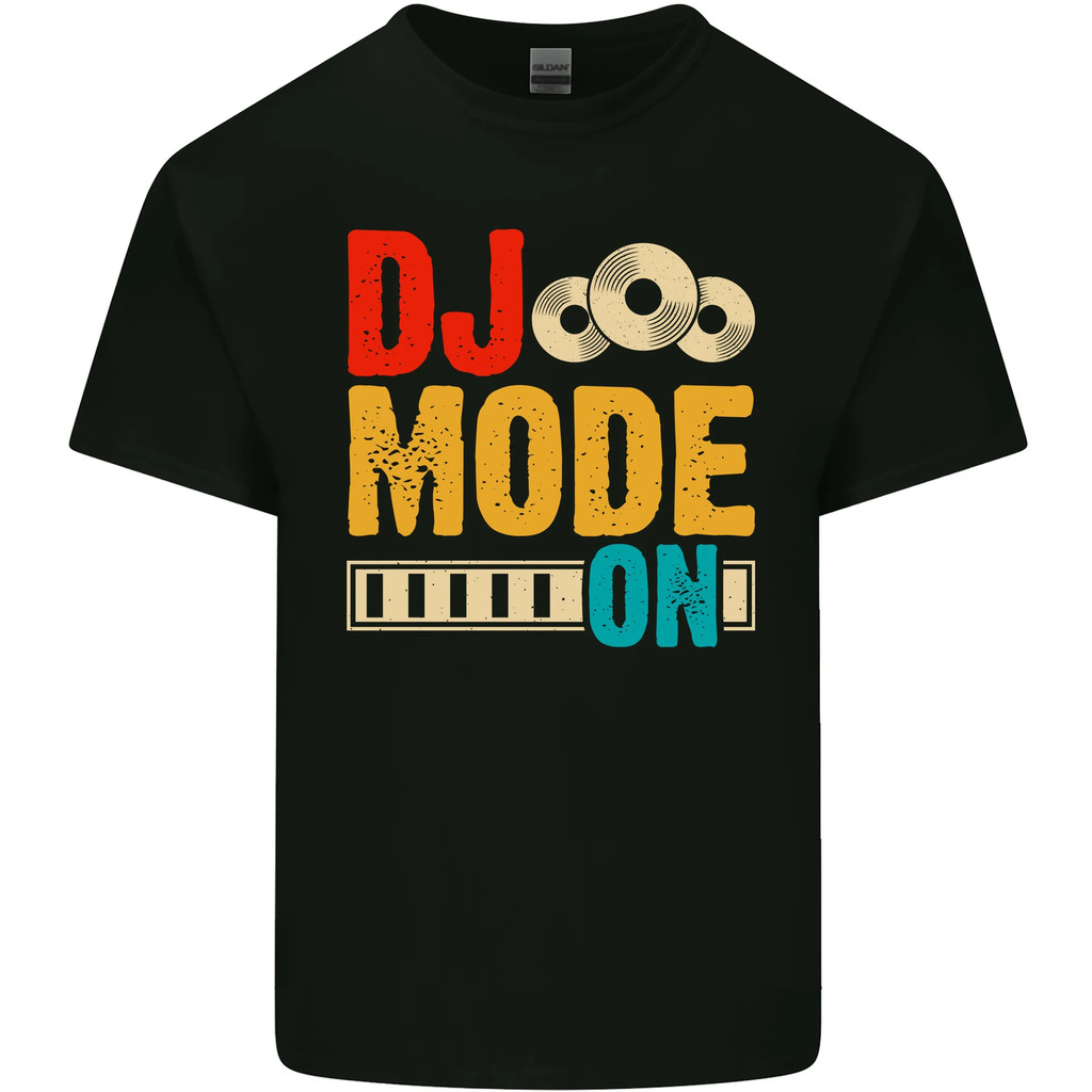Dj Mode On Djing Music Mens Cotton T-Shirt Tee Top