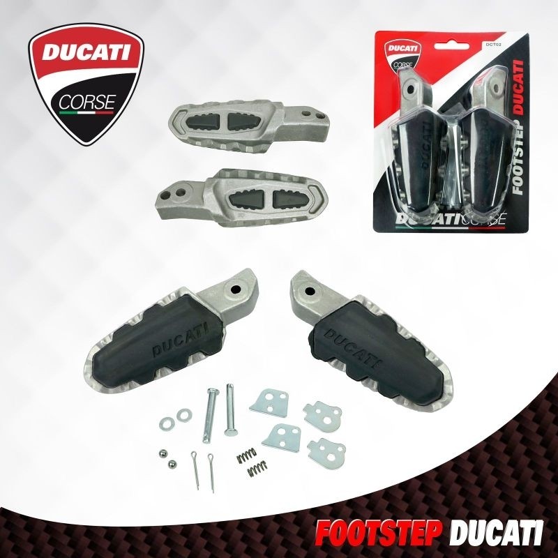 ชุดพักเท้าหลัง DUCATI ชุดพักเท้าหลังยางซ้ายและขวา