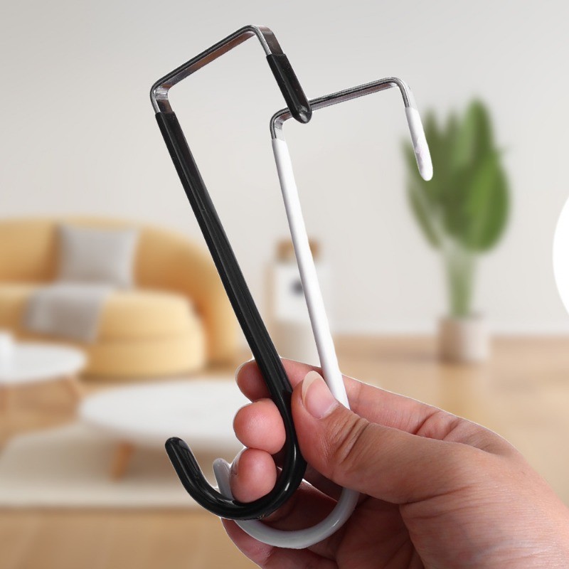 Non-punch S-รูปตะขอโลหะสแตนเลสห้องครัวห้องน้ําตู้ประตูHooks Coatผ้าเช็ดตัวแขวนผู้ถือOrganizer - รูปที่ 6