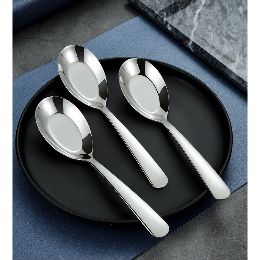 ช้อนเกาหลี ช้อนกลาง ช้อนสแตนเลส ช้อนซุป ช้อน มี 3 ขนาดให้เลือก น้ำหนักพอดี สวยงาม - รูปที่ 3
