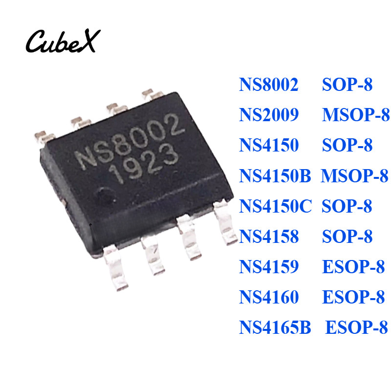ต้นฉบับ IC NS8002 NS2009 NS4150 NS4150B NS4150C NS4158 NS4159 NS4160 NS4165B เครื่องขยายเสียงชิป