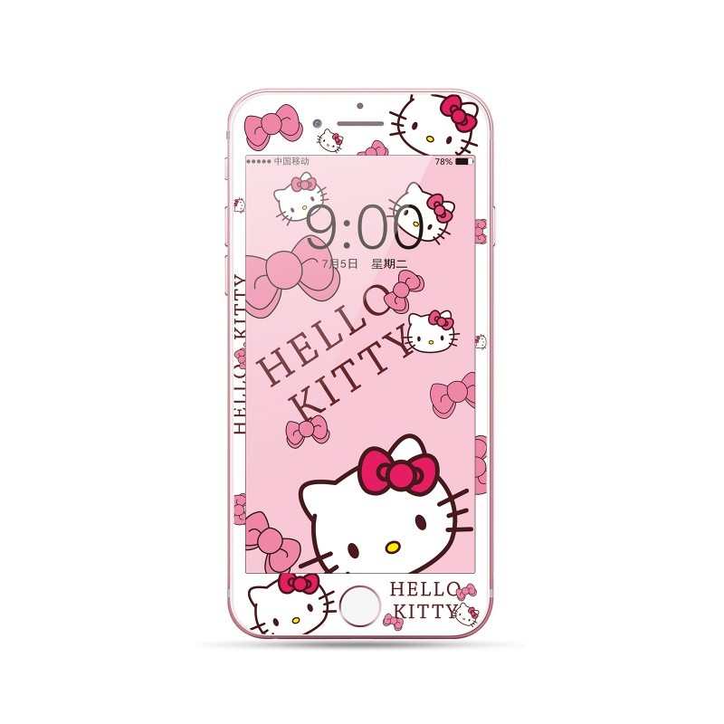 การ์ตูนคลุมทั้งหมดกระจกนิรภัยป้องกันหน้าจอสําหรับ iPhone iphone6 6s iphone7 iphone8 plus iPhone 4 4s 5 5s se 6 7 8 i6 i7 i8 se2 4.7 5.5 นิ้ว ราคา ถูกที่สุด ดีลบีเคเค แกลเลอรีภาพที่ 3