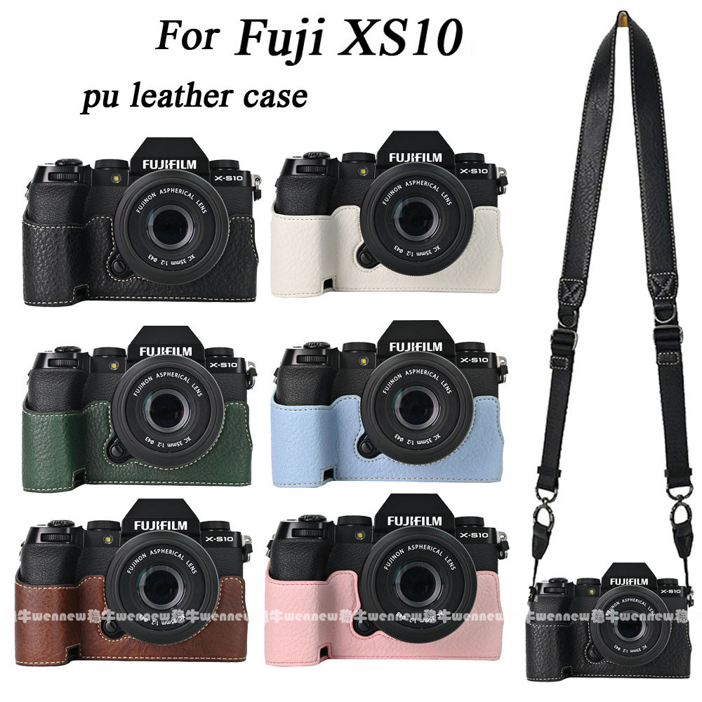 Xs10 Casing Pu Leather Camera Case Half Case Body for Fujifilm XS10 Cover