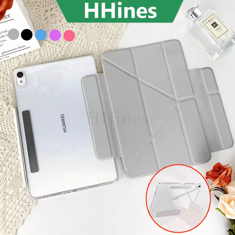 สําหรับ Huawei MatePad Air 2024 12 นิ้ว MatePad 12 X 12X 2024 12 MatePad Pro 12.2 แม่เหล็กที่ถอดออกได้อะคริลิคโปร่งใส Auto Sleep/wake UP กรณีฝาครอบ