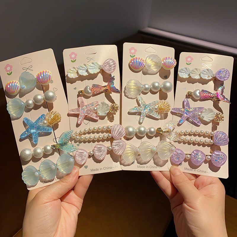 2025 Ocean Hair Clip Shell Pearl Starfish Hair Clip