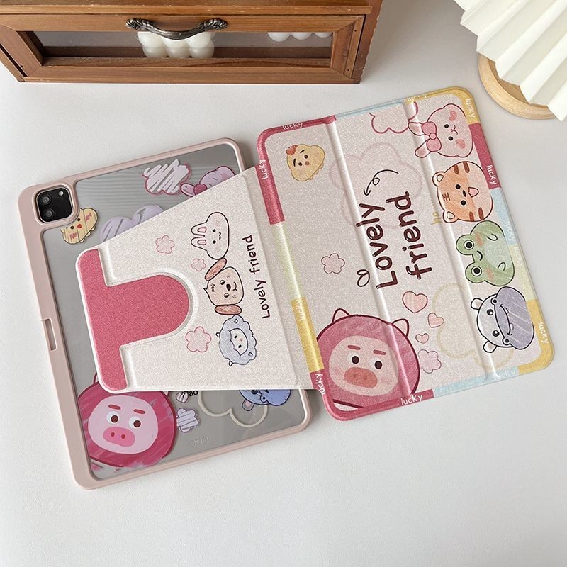 [เคสไอแพด] เคสอะคริลิค หมุนได้ 360 องศา กันงอได้ 360 องศา สําหรับ iPad Gen9 Gen7 Gen8 10.2 air4 5 10.9 10.5 Air3 Pro 11 2021 Mini 6