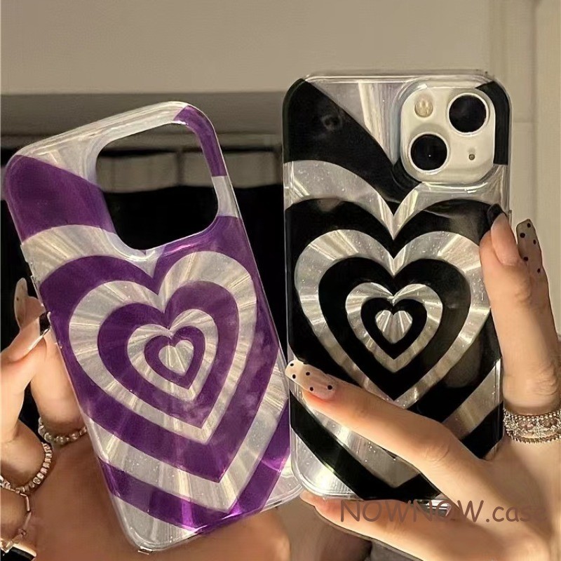เคสโทรศัพท์มือถือ แบบนิ่ม ลายคลื่นน้ํา สีดํา สีชมพู สําหรับ iPhone 15 14 13 12 11 Pro MAX X XR XS MAX 7 8 Plus