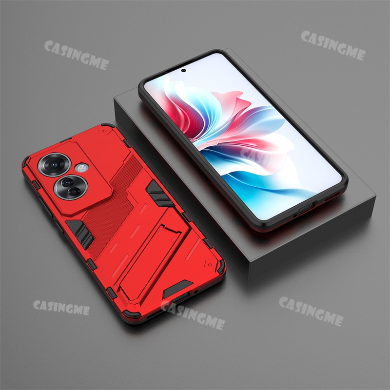 เคสโทรศัพท์มือถือแบบแข็ง กันกระแทก ลายเกราะ 3D พร้อมที่ตั้งวาง สําหรับ Oppo Reno11 F 5G Reno11F Reno 11F Reno 11 F F11 OppoReno11F 5G 2024 - รูปที่ 7