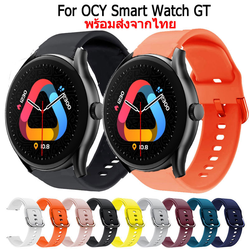 Qcy สายนาฬิกาข้อมือสมาร์ทวอทช์ gt ซิลิโคนนิ่ม สําหรับ qcy gt New Smartwatch