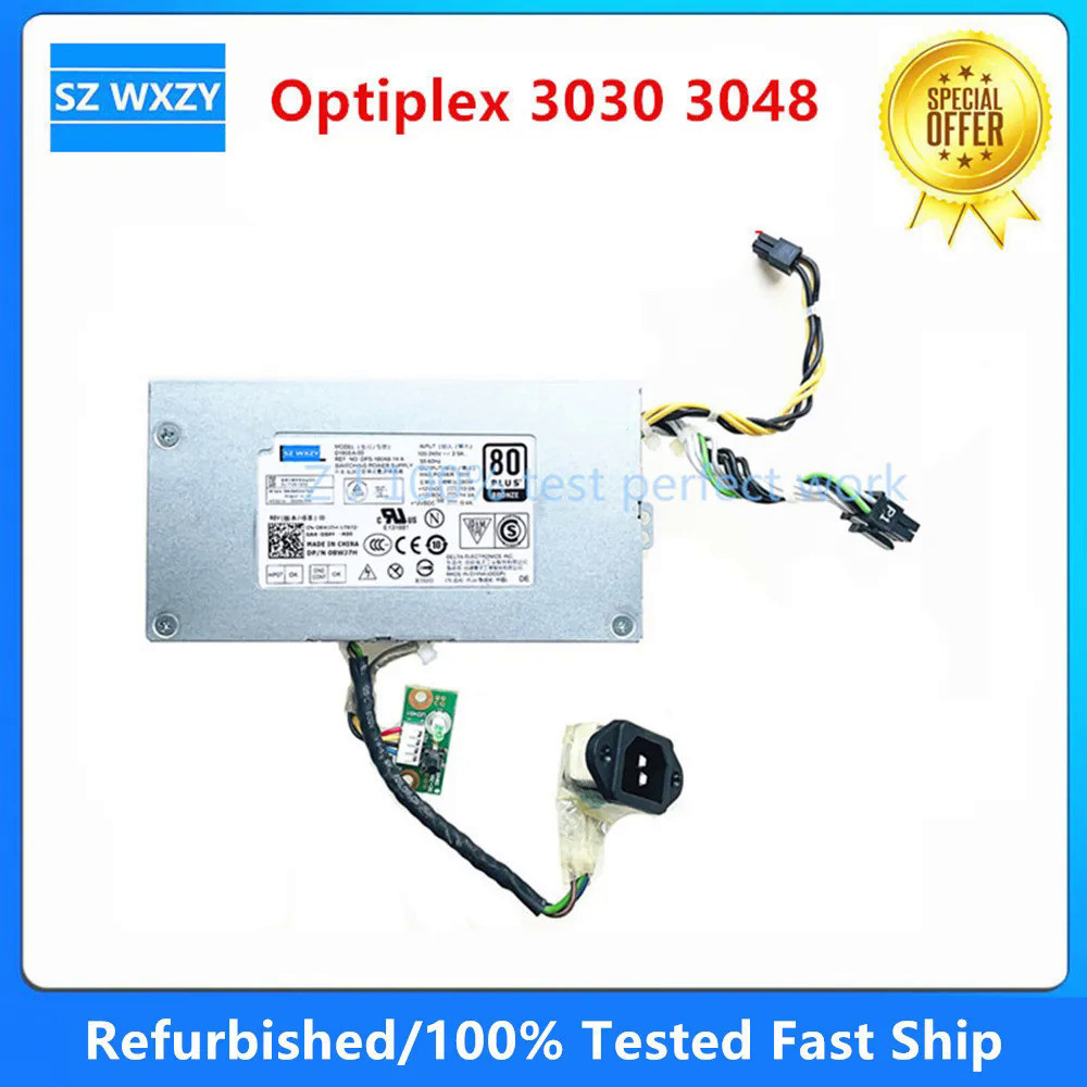 พาวเวอร์ซัพพลาย สําหรับ Dell Optiplex 3030 3048 HU180EA-00 DPS-180AB -14 A AC180EA-00 D180EA-00 02Y4