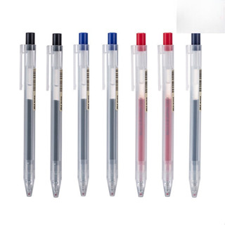 Mujl ปากกาแบบกด และไส้ปากกาเจล ขนาด 0.5 มม.