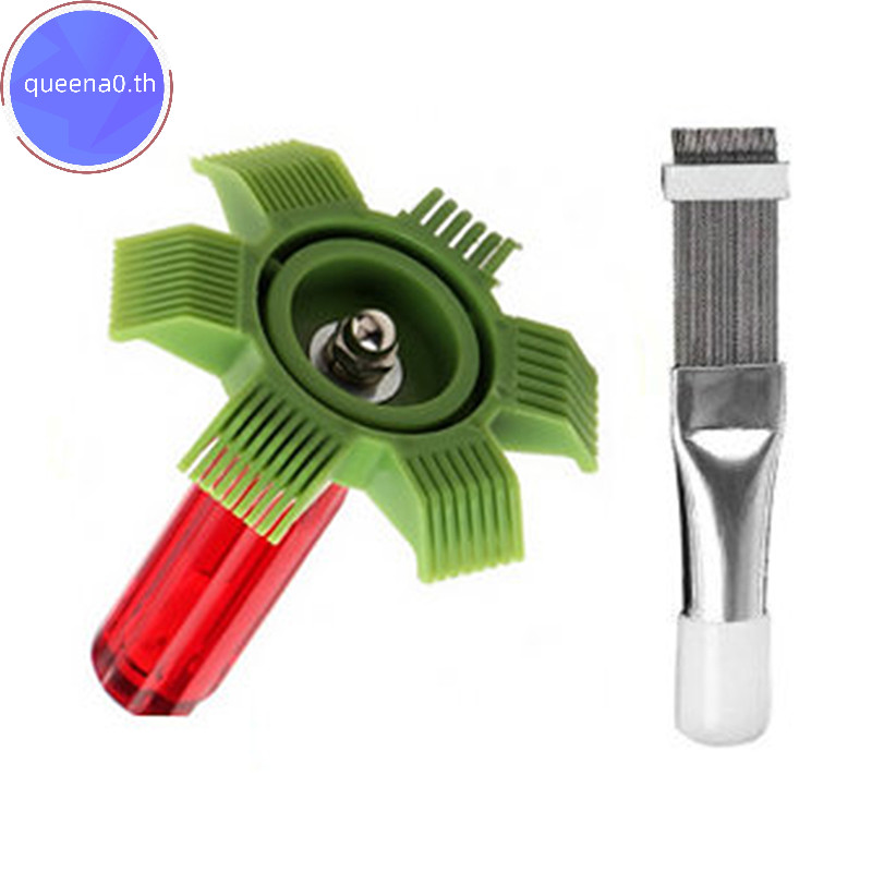 Queena0 หวีแปรงสเตนเลส สําหรับทําความสะอาดหม้อน้ําเครื่องปรับอากาศ