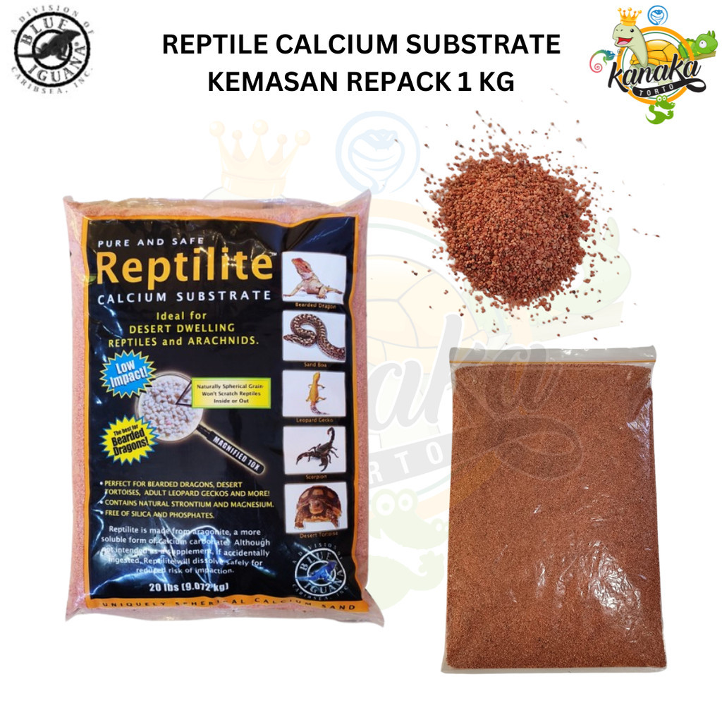 Caribsea สัตว์เลื้อยคลานทราย REPACK 1 Kg กรงทรายมังกรเคราเสื่อ Gecko Torto Sulcata Pardalis ทราย Boa