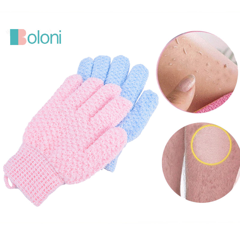 [Boloni] ถุงมือฟองน้ํา สําหรับขัดผิว อาบน้ํา สปา