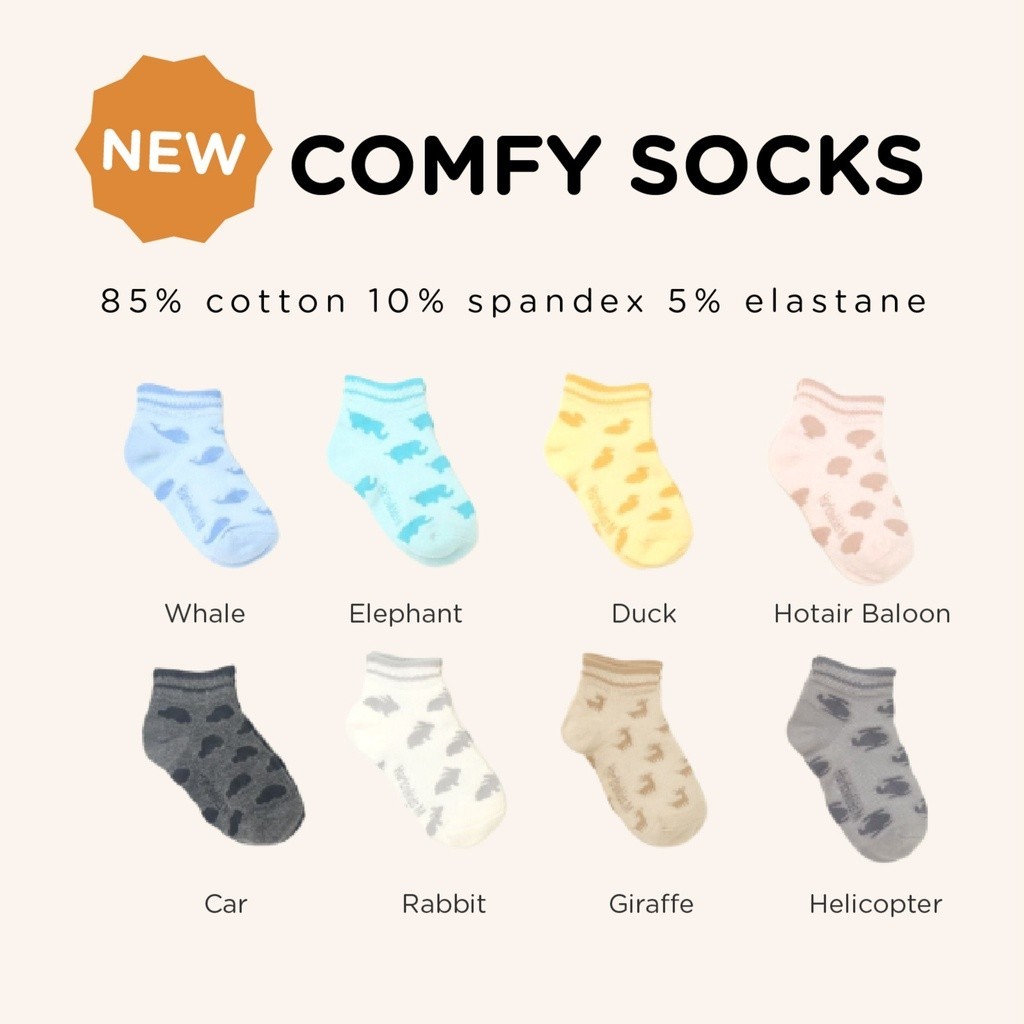 Harlow Kids Baby & Kids - Comfy Socks For Kids Premium Cotton (S - L)