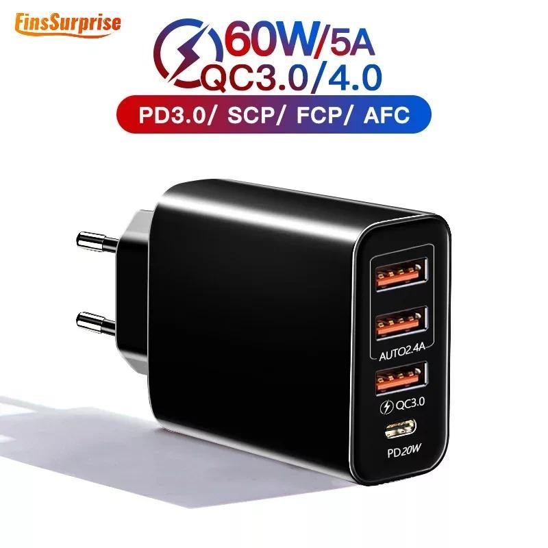 หัวชาร์จสมาร์ทโฟน พลาสติก 20W แบบชาร์จเร็ว ทนทาน อุปกรณ์เสริม สําหรับเดินทาง