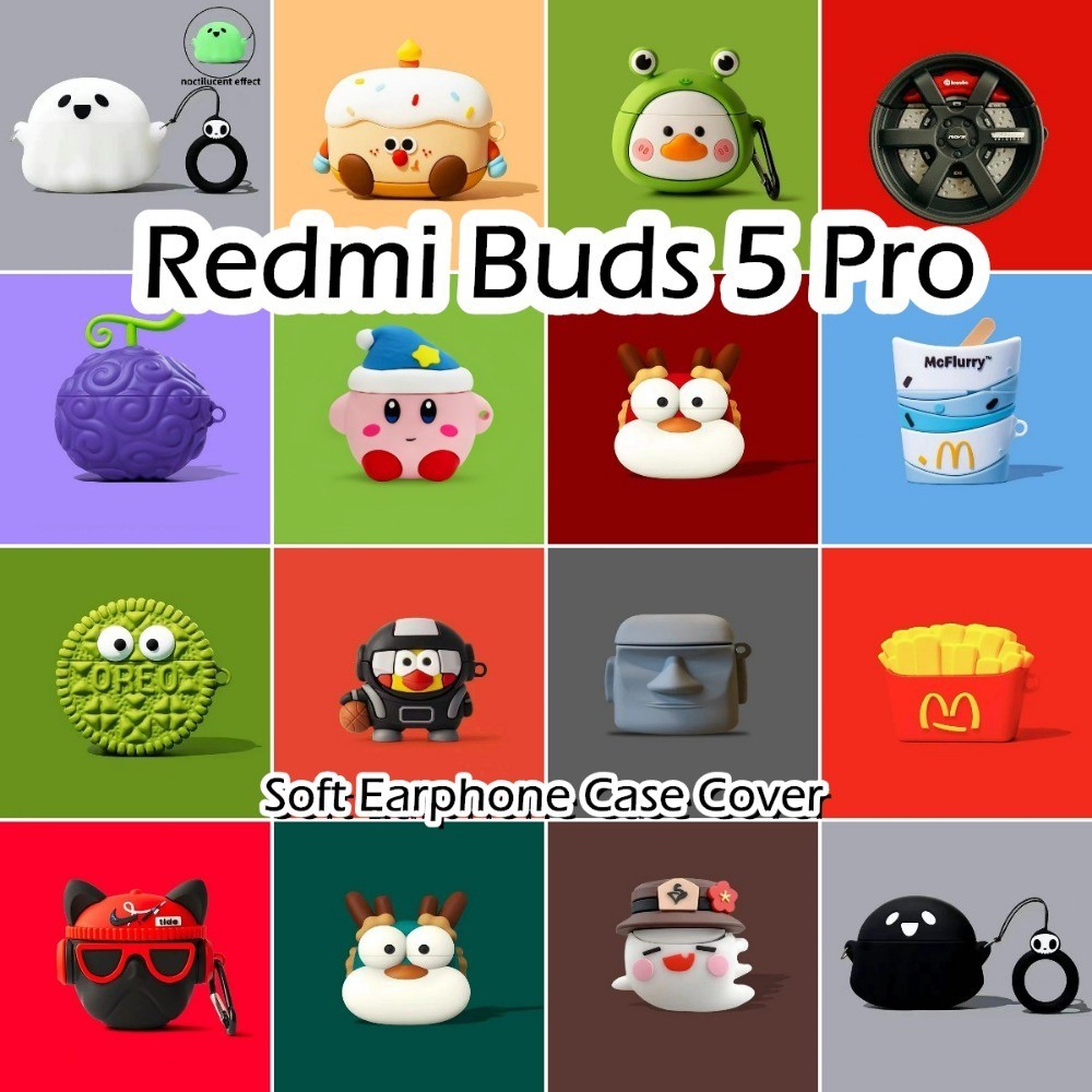 พร้อมส่ง! นําไปใช้กับ Redmi Buds 5 Pro เคส Case เคสหูฟัง การ์ตูนน้ําเย็น ซิลิโคนนุ่ม เคส เคสหูฟัง NO.2